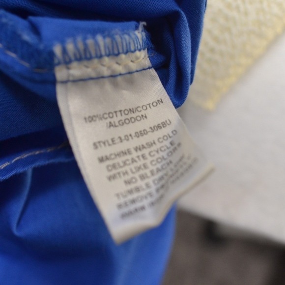 Roper Men's Blue Western Button Up Shirt Contrast Stitch Long Sleeve Cowboy Yoke - Picture 6 of 6